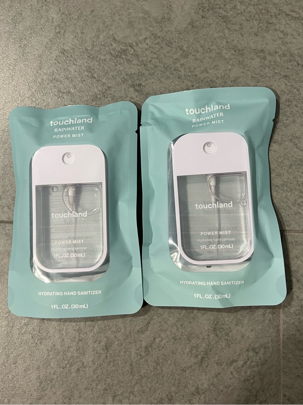 NWT Touchland Power Mist Hydrating Hand Sanitizer Rainwater (2 x 1 fl oz)
